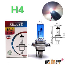 高品质石英H4超白光汽车卤素灯泡12V55W前照灯100W远近光一体灯泡