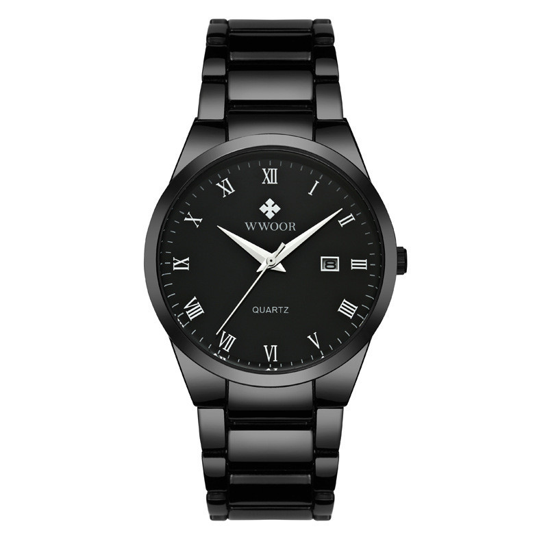 WWOOR con amor de los nuevos hombres de negocios reloj de cuarzo calendario impermeable reloj redondo cabeza casual Bowl Watch 8830