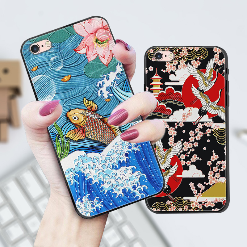 適用宮廷風蘋果11手機殼創意全包iPhone X浮雕彩繪7 8plus軟殼6s