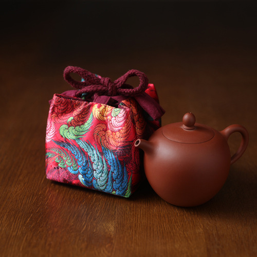 Erya fabric tea set travel storage bag Chinese style teapot fair cup tea cup cloth bag