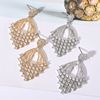 Fashionable long zirconium with tassels, earrings, European style, factory direct supply