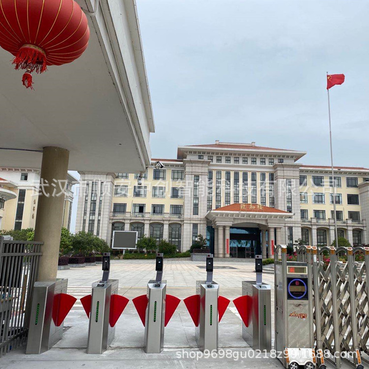 学校翼闸防夹动态人脸识别闸机智能门禁系统人行通道闸武汉现货