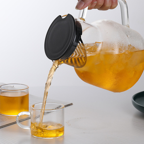 耐热玻璃冷水壶凉水壶 果汁壶过滤花茶壶手冲咖啡分享壶