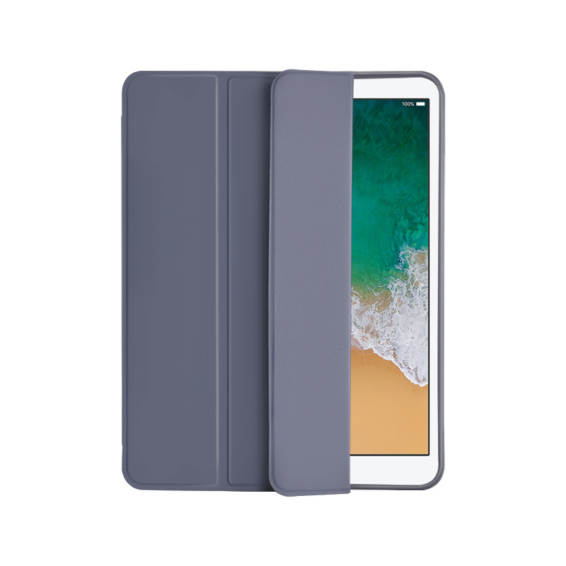 Funda protectora ipad10.2 aplicable con ranura para bolígrafo ipad9.7 tri-fold Funda de cuero iPadpro11 funda protectora