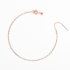 萬能手環 S925純銀飾DIY手工配件路路通手鍊穿心串珠伸縮手圈手鐲