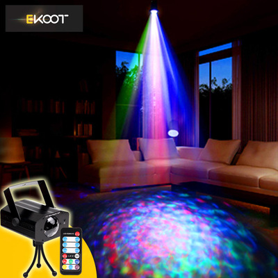 LED Flame lamp Remote control 7 Watermark lamp Dynamic Ocean Light Water ripples effect Stage Lights festival entertainment