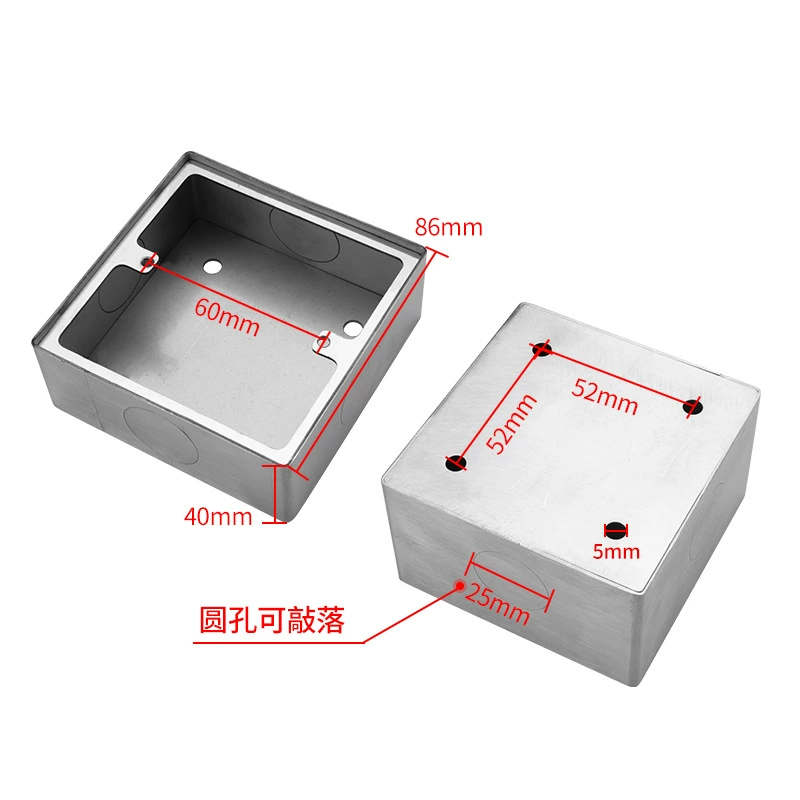 Mounted wall switch key stainless steel, universal light panel, wholesale