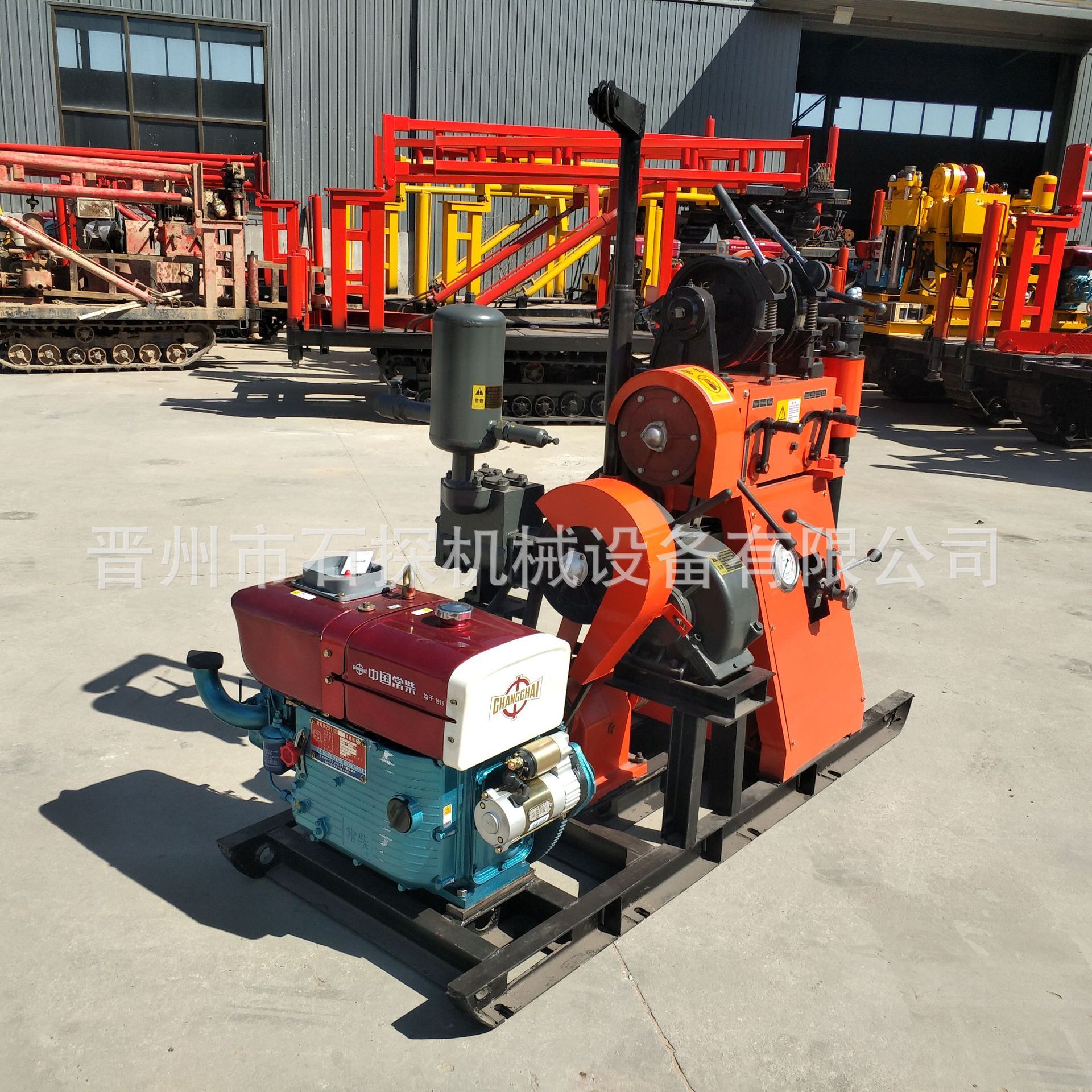 长沙150钻机 带泵液压岩芯打井机取样土工程钻探机