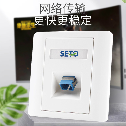 86-Type Single and Dual-Port LC/SC Fiber Optic Panel, 2-Port Fiber Optic Socket Panel for Computer Broadband