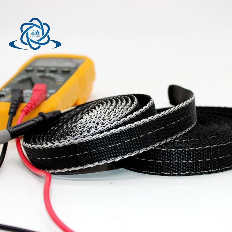 现货防静电无尘鞋套服装导电织带 抗静电防水布条涤纶导电带