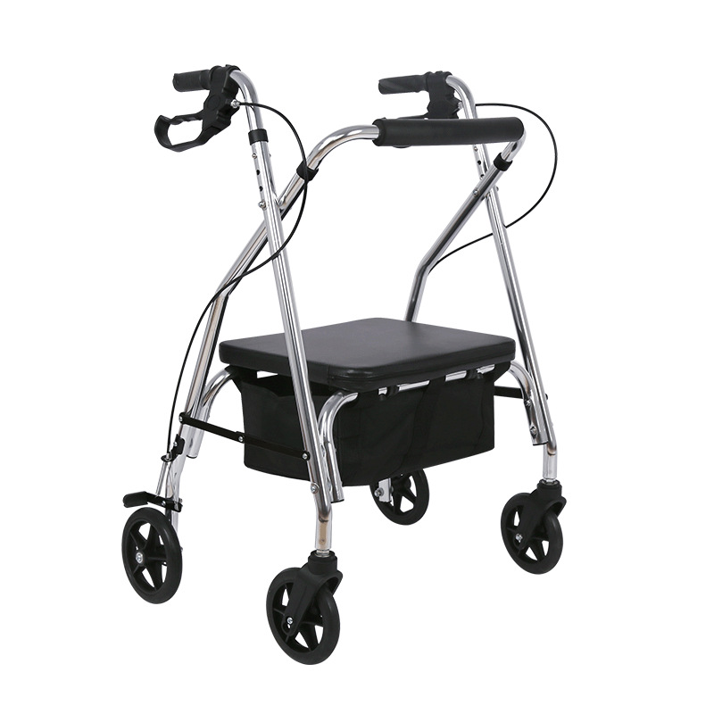 Elderly Shopping Cart,Push Grocery Shopping Cart,Elderly Walker Cart,Four-wheel Sit-on Foldable Lightweight Wheelchair Cart,Shopping Cart