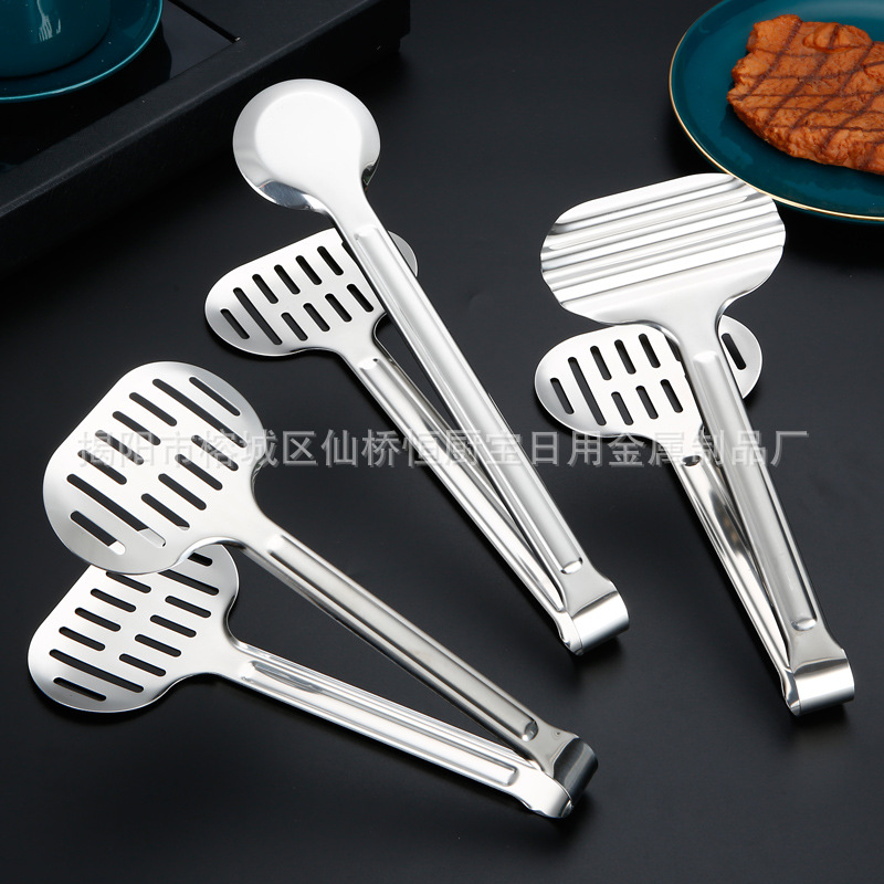 Factory Direct multi-functional stainless steel food clip steak clip buffet clip food clip barbecue supplies