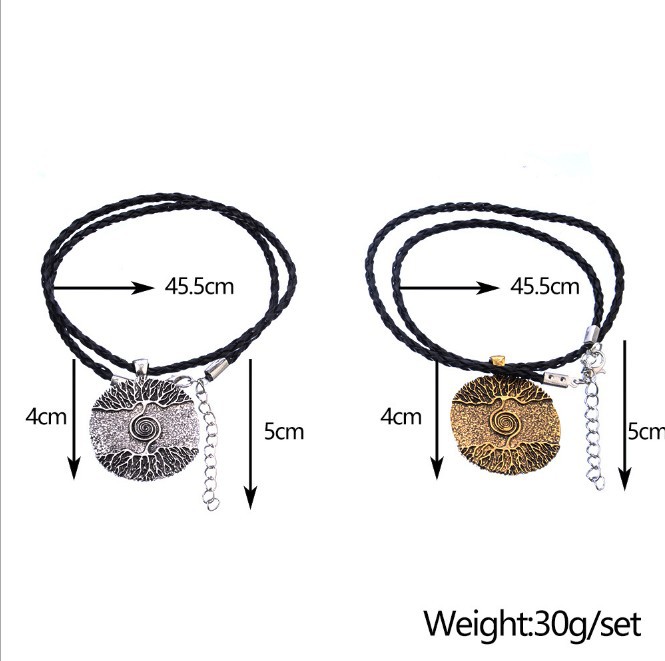 New Viking Norse Tree Of Life Root Wrapped Power Pendant Necklace For Men Clothing Accessories_voghion.com