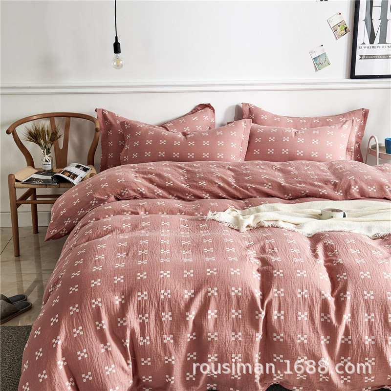 Unstamped Japanese Simplicity Cotton Dyed double-deck Four piece suit Ichiban Manufactor Direct selling customized Specifications