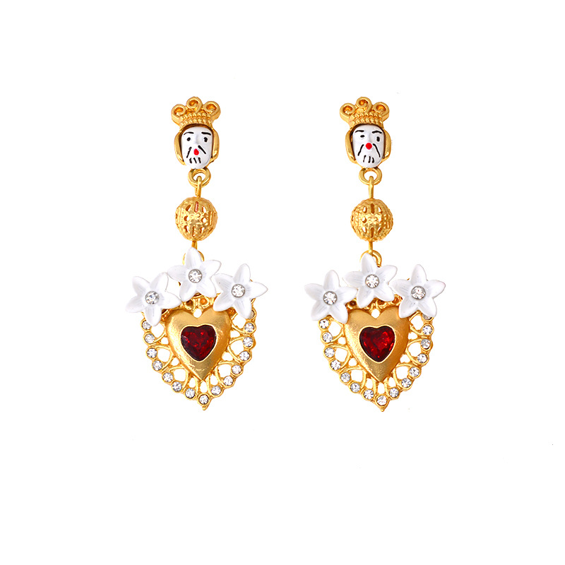 Nouveau Baroque Ins Boucles D'oreilles Wearring Par En Ligne Célébrités Nouveau Poupées À La Mode Longue Rétro Oreille Goujons Capricieux Boucles D'oreilles Boucles D'oreilles display picture 7