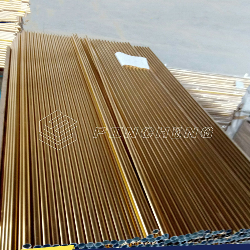 金色铝管供应 光亮铝管供应 酸磨砂铝管供应 本色氧化铝管供应