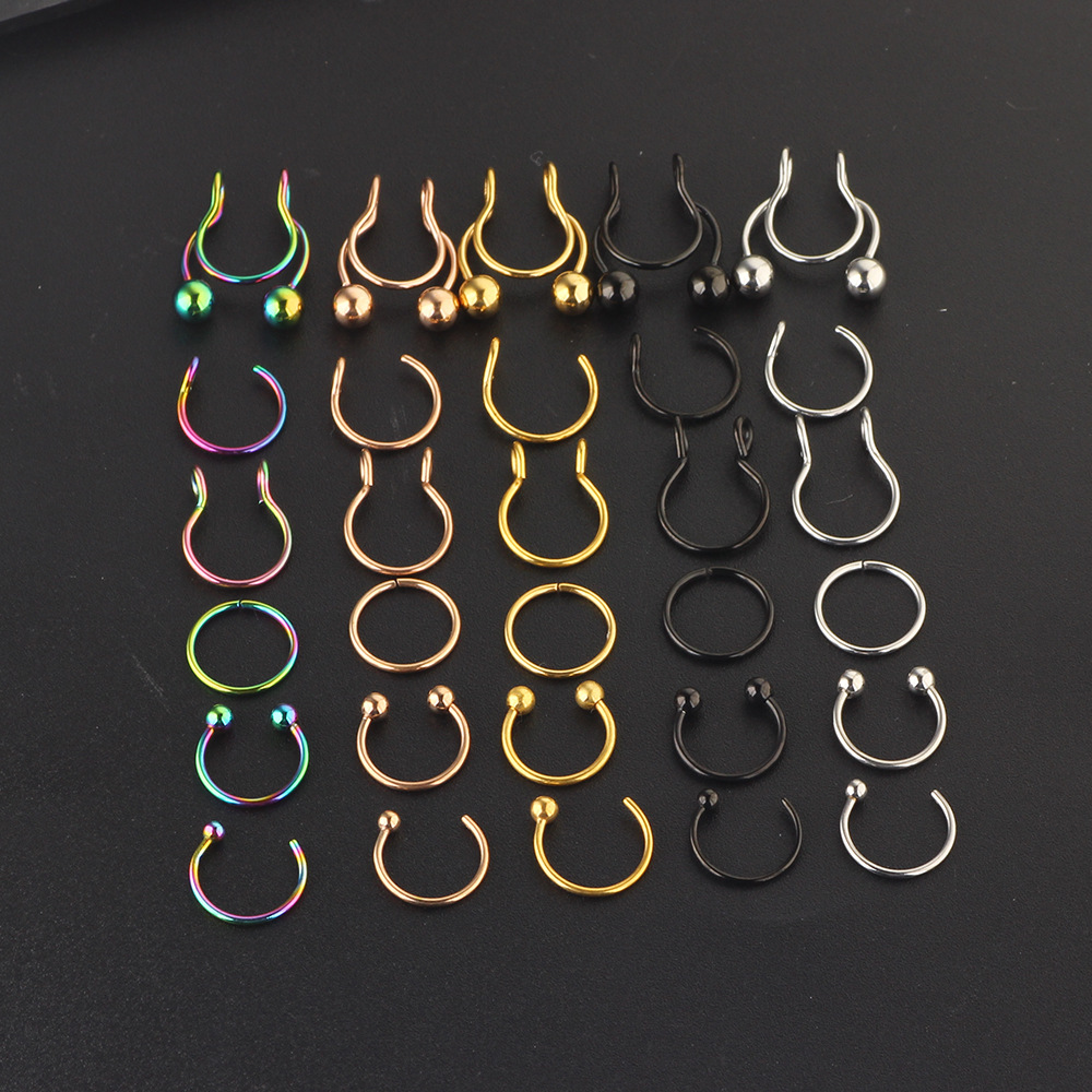 16G labret stud size and finish detail