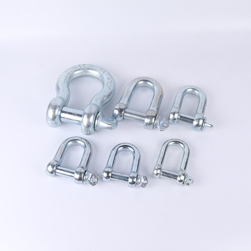 D-type zinc-coated Japanese D-shaped clevis, marine link U-shaped, horse arch type lifting hoisting clevis