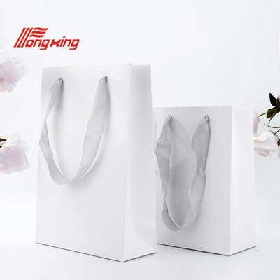 Environment Silk ribbon reticule white gift Packaging bag Gifts Storage thickening Gift Bags Customizable LOGO