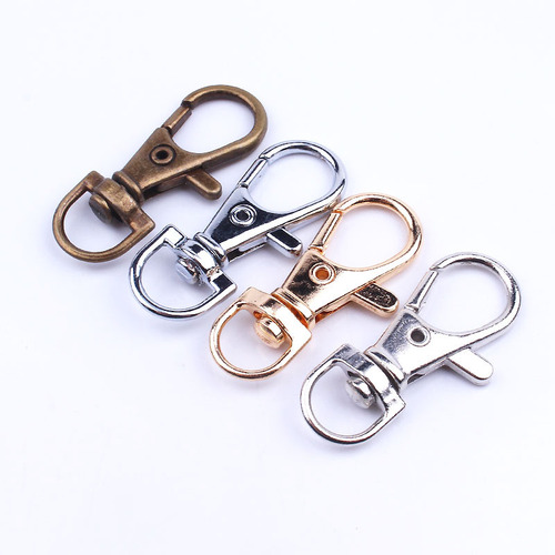 Manufacturer hook buckle zinc alloy key chain metal dog buckle DIY jewelry hardware jewelry accessories pendant