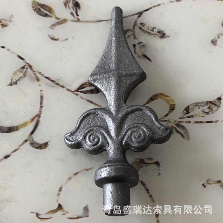青岛实体厂家直销建筑铁艺护栏装饰专用矛头 枪头 矛尖，熟铁锻打