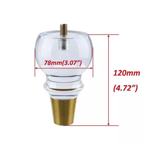 Transparent acrylic sofa legs, dining table legs, cabinet legs, bed legs, table legs, crystal hardware legs, chair legs