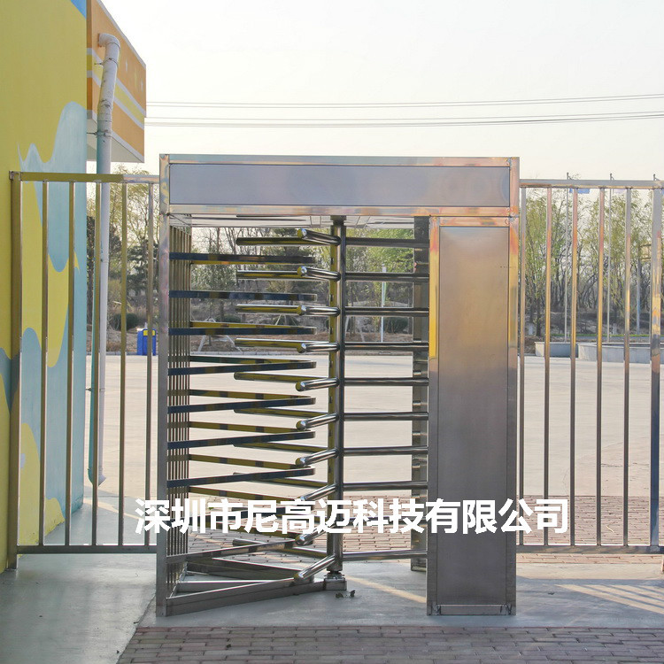 供应监狱门禁旋转门转闸 指纹人脸识别旋转门 游乐场出口单向滚闸