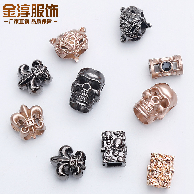 衣服卫衣帽子抽绳扣羽绒服吊钟绳头扣可调节风衣裤腰卡扣配件扣子