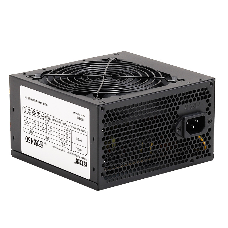 鑫桂盟航尊450静音台式机电脑电源额定300W静音背线ATX主机电源|ru