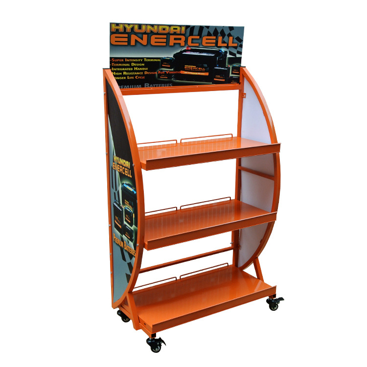 厂家供应金属油漆润滑油展示架、机油货架，汽车护理用品展示架