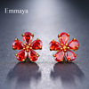 Red zirconium, universal earrings, ebay, internet celebrity