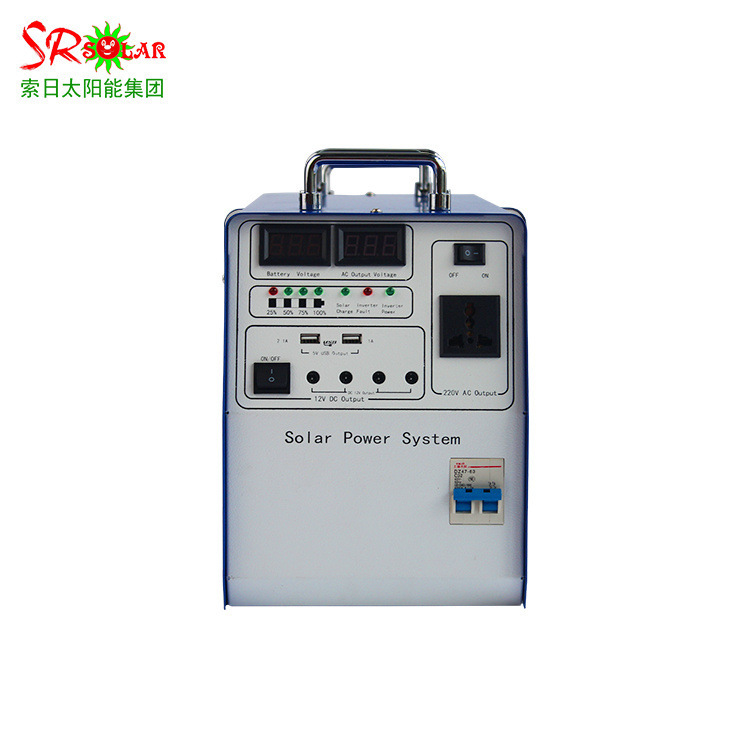 300W220V家用太阳能系统24AH 移动电源太阳能蓄电池 逆控一体机
