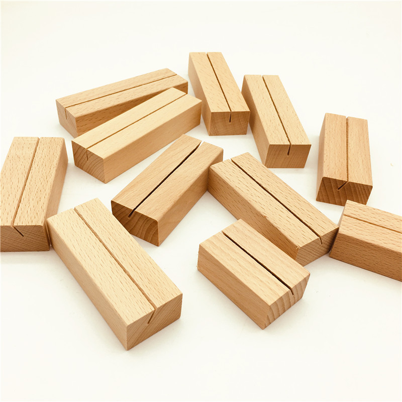 实木卡片底座 明信片木支架 台历木支架桌面留言夹子照片便签底座