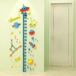 Иностранец акрил высота наклейки  3d трехмерный наклейки для стен ребенок портной высокая наклейки для стен Бумага ребенок дом вход наклейка