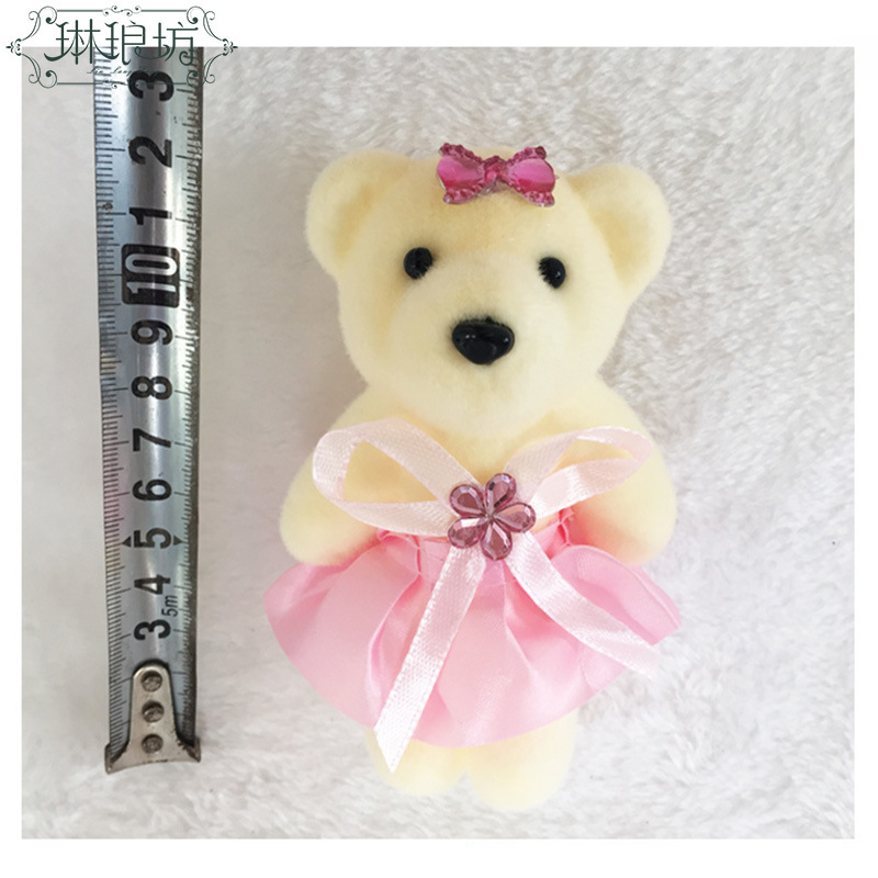 Oso de hielo 10 colores boda peluche juguete muñeca actividad pequeño regalo boda tirando muñeca de dibujos animados