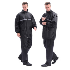 廠家批發戶外春亞紡牛津布成人分體雨衣雨褲套裝 勞保加厚雨衣