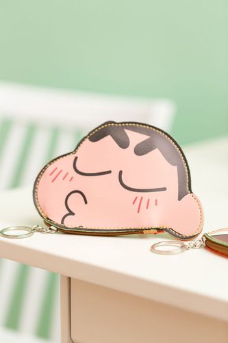 Cartoon Korean ins creative coin purse female cute crayon Shin-chan mini coin bag small hanging bag storage bag