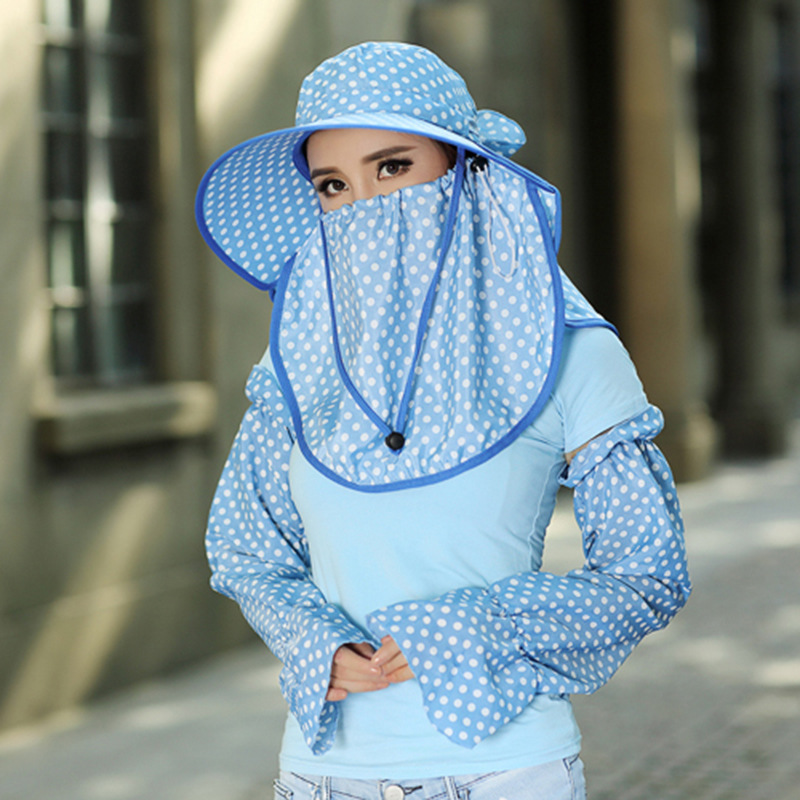 New Original 360 Visor Sunscreen ultraviolet-proof outdoors Hat Covering her face Large brimmed hat Wave goods in stock