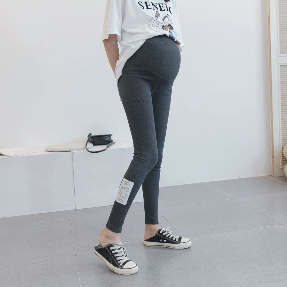 Осенние модные леггинсы для беременных, брюки с поддержкой живота, slim fit, обтягивающий