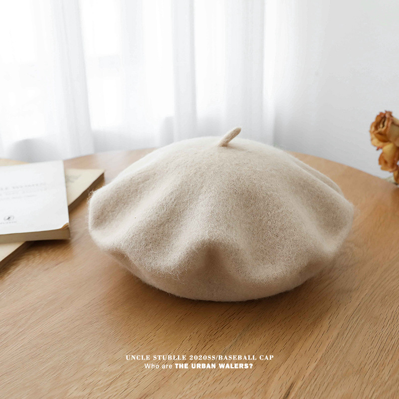 Unisex Wool beret woman retro autumn-winter everything breathable artist hat summer thin hipster woman_voghion.com