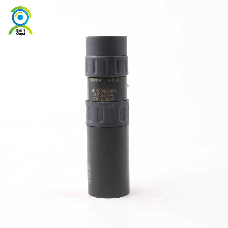 跨境批发10-300×40连续变倍单筒望远镜高倍高清金属望眼镜