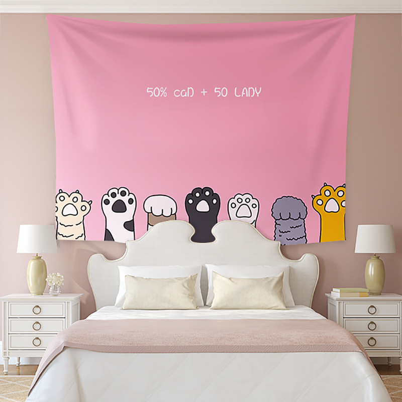 跨境外贸DIY挂布 北欧热带绿植挂饰ins家居挂布装饰背景墙挂毯