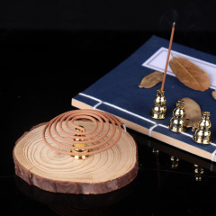 合金葫蘆香插 盤香爐線香爐 多功能小型點香器檀香爐配件香插批發