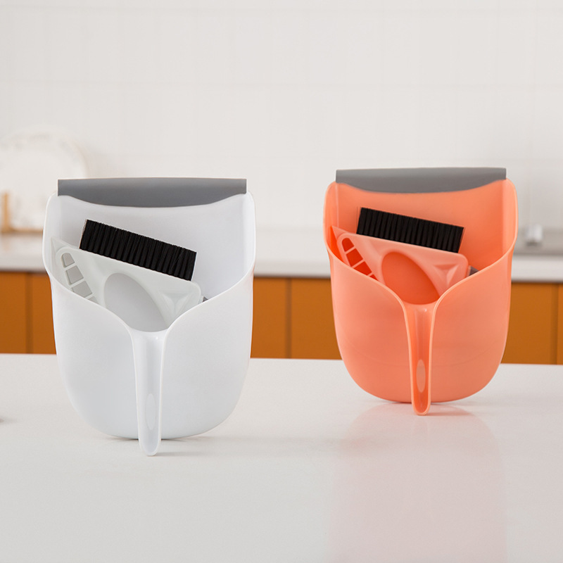 Vertical Desktop Sweep Dustpan Cleaning Broom Keyboard Cleaning Brush Sweeping Dual-purpose Mini Dustpan Broom Set