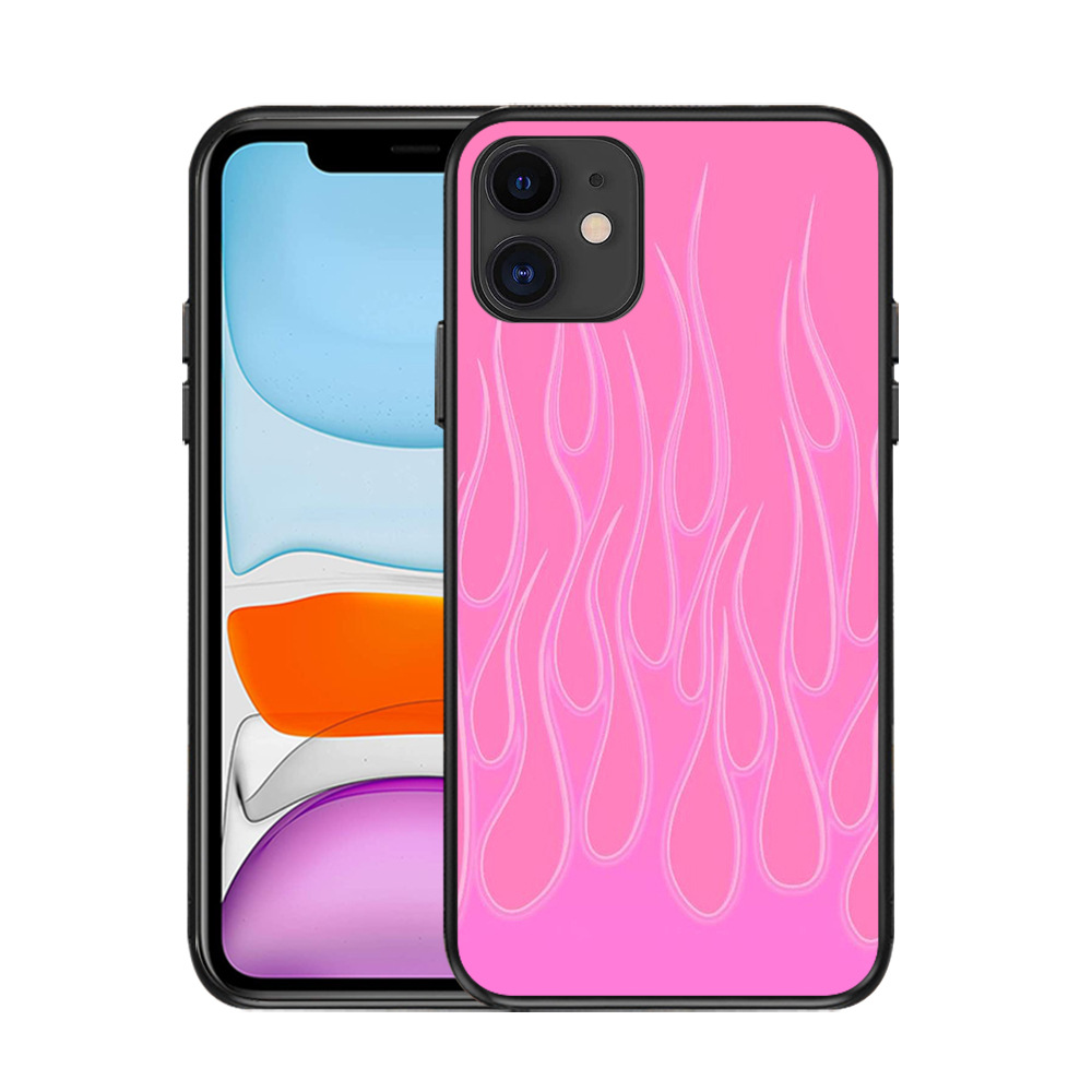 40g Weight iPhone Applicable Brands Phone Cases Classification tpu Material Flame Pattern Classic Style Style Tpu Flame Classic Style Phone Cases Phone Accessories 9