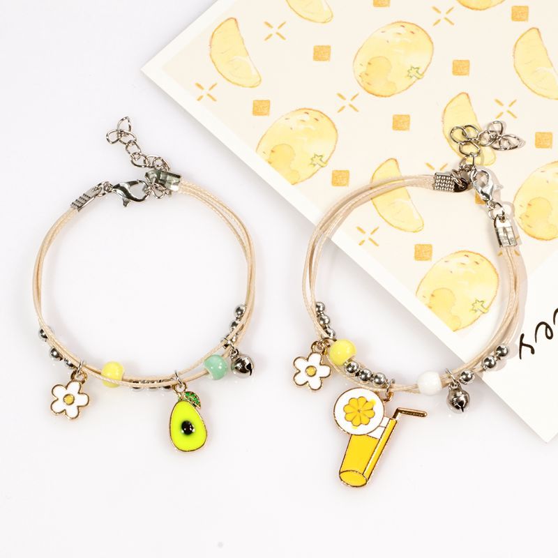 Simple Style Fruit Alloy Flowers Bracelets display picture 4