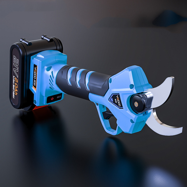 工作时间长园艺剪 30mm电动大口径修枝剪 手持式锂电果树修剪机