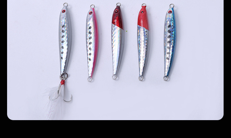 Sinking Jigging Spoon Lures Deep Diving Jigging Spoon Baits Fresh Water Bass Swimbait Tackle Gear