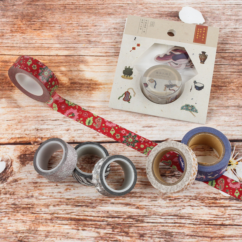 新款易撕和纸胶带手账胶带卡通胶带手账素材和纸 胶带 手账可定制