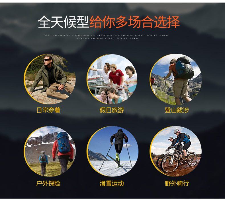 荧光绿分体式雨衣